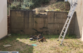 Morbihan toiture  Peinture muret  et mur de soutien  à Locminé